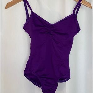 dark purple motionwear leotard size petite adult